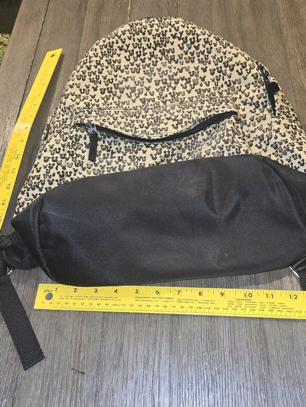 Disney Parks  Mickey Mouse Animal Print Safari Backpack